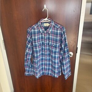 The Normal Brand Blue and Pink Plaid Casual Shirt